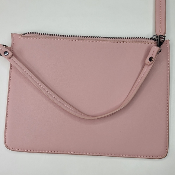 Blush Pink Clutch Bag Wristlet - Picture 5 of 11
